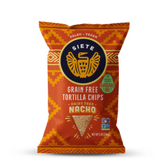 Siete Tortilla Chips nacho crunch, perfect for dipping at gatherings.