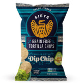 Siete tortilla chips in a pack, sturdy for heavy dips and sharing.
