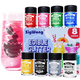 SigWong edible glitter cap design for precise dispensing on treats