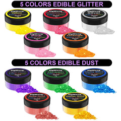 SigWong drink decoration glitter adds prism sparkle to cocktails and beverages