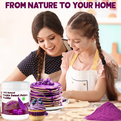 SIHASO purple sweet potato powder adds color to lattes and smoothies.