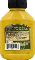 Silver Springs Mustard Jalapeno label close-up emphasizes 9.5 oz jar for pantry-ready flavor.