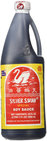 Silver Swan Soy Sauce 1000ml bottle showing rich color for flavorful meals
