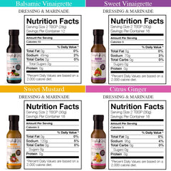 Simple Girl Balsamic Vinaigrette bottle close-up showcases low-carb, gluten-free option
