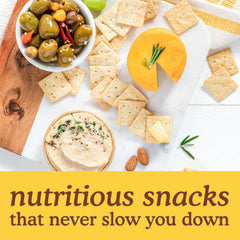 Simple Mills almond flour crackers on a pantry shelf, convenient snack option