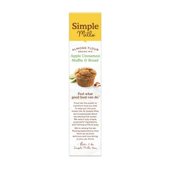 Simple Mills Apple Cinnamo mix with measuring scoop, convenient pantry staple.
