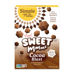 Simple Mills Cookie Cocoa Blast packshot highlights premium ingredients for baking.