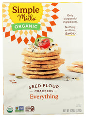 Simple Mills Cracker Seed Everything packaging showcases a premium pantry staple for snacking.