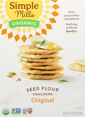 Simple Mills Cracker Seed Original cracker close-up reveals crisp texture.