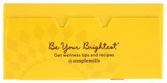 Packaged Simple Mills cookies show gluten-free and vegan cues for mindful snacking.