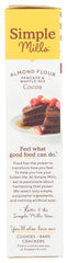Close-up of Simple Mills Cocoa Pancake Waffle Mix ingredients highlights premium quality for rich flavor.