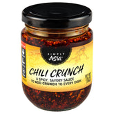 Simply Asia Chili Crunch Sauce bottle showing bold flavor and crunchy texture.