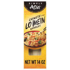 Simply Asia Lo Mein noodles pack displayed, ideal pantry staple for quick meals