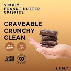 Simply Candy Bars Peanut Butter Crispies ingredients reveal simple, pronounceable components.