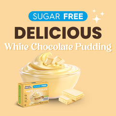 Simply Delish white chocolate pudding dry mix with premium ingredients suitable for keto desserts.