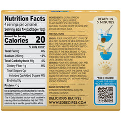 Simply Delish pudding packets closeup highlights quick ready-to-eat dessert.