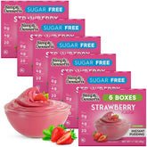 Simply Desserts Strawberry Pudding pack shows sugar-free, keto-friendly treat.