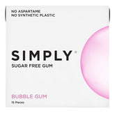 SIMPLY Gum bubblegum flavor provides a natural, long-lasting freshness.