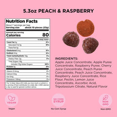 Label showing vegan, gluten-free, non-GMO, and kosher certifications