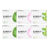SIMPLY Gum variety pack Bubblegum image shows plastic-free chew for long-lasting freshness