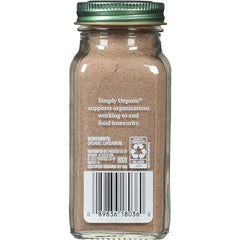 Label on Simply Organic Cardamom bottle confirms organic and Kosher status for trusted cooking