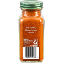 Simply Organic Cayenne Pepper closeup shows bright red spice enhancing meals with bold flavor.