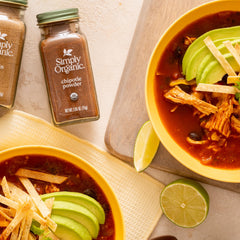 Simply Organic Chipotle Powder on a taco dish boosts smoky depth