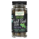 Simply Organic Frontier Sweet Basil leaf flakes add fresh aroma to sauces and pizzas.