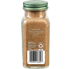 Simply Organic Ground Coriander label close-up showing organic certification and aroma