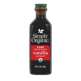 Simply Organic Madagascar vanilla extract bottle with rich aroma for baking and coffee