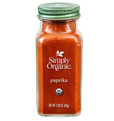 Simply Organic paprika ground jar front showing vibrant color for cooking