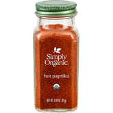 Simply Organic Paprika Hot jar label close-up for rich color