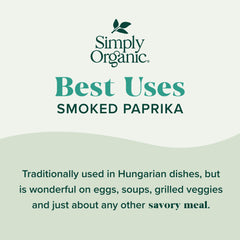 Oak wood smoke aroma from Simply Organic smoked paprika for depth in soups and vegetables