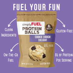 SimplyFUEL resealable pouch open, ready for grab-and-go snacking