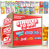 Singles To Go! 120ct bulk variety box for versatile hydration with a broad flavor assortment.