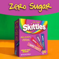 Four wild berry flavors in convenient sticks for travel.