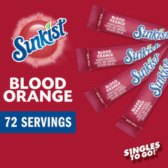Box of SINGLES TO GO Blood Orange drink mix packets ready for use.