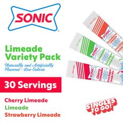 SINGLES TO GO cherry limeade packet for tart sweet flavor on the move