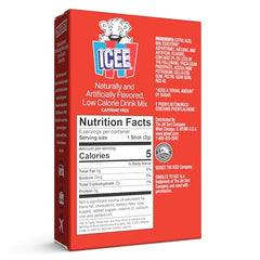SINGLES TO GO! ICEE powder sticks box for easy zero-sugar flavor on the move.