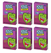 SINGLES TO GO Jolly Rancher Green Apple boxes show convenient six pack packaging for on the go flavor