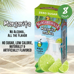 Strawberry Daiquiri flavor from Margaritaville sticks delivering bright fruit aroma.