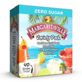 SINGLES TO GO! Margaritaville variety pack box with 40 sticks for on-the-go hydration.