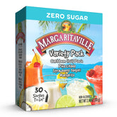 Margaritaville Singles To Go box, tropical flavors for on-the-go refreshment.