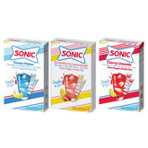 SINGLES TO GO! Sonic Variety Pack box front with six flavor sticks for easy hydration.