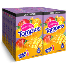 Singles To Go Tampico Mango Punch box with 6 sticks for on-the-go hydration.
