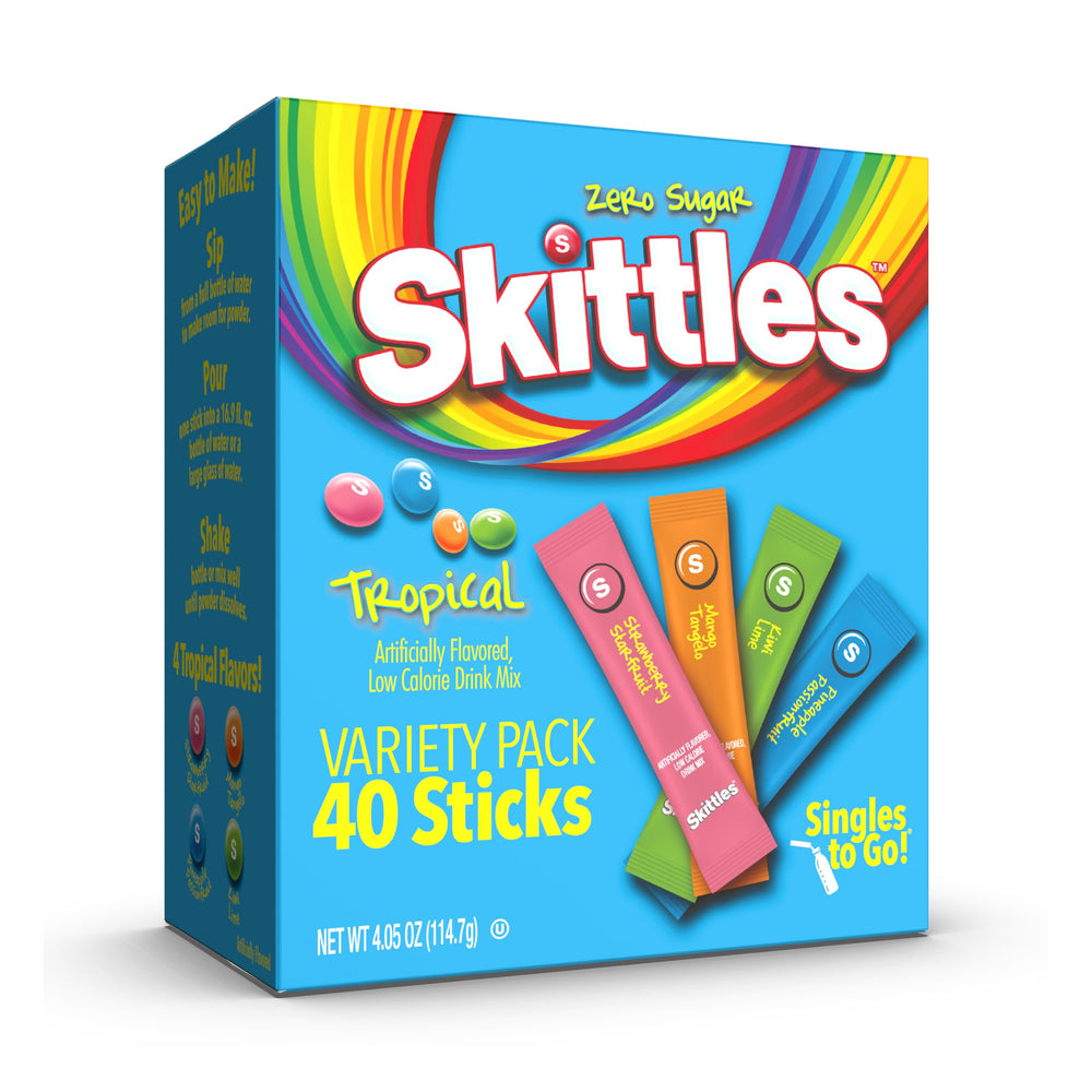 SINGLES TO GO tropical variety pack box for refreshing hydration on the go