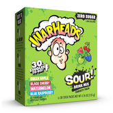 SINGLES TO GO Warheads Sour Green Apple stick for zero-sugar hydration on the go.