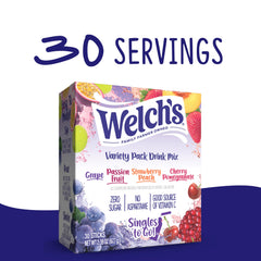Welch's Singles To Go! pour into glass for refreshing water.