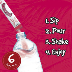 SINGLES TO GO Margaritaville sugar-free caffeine-free label conveys light, guilt-free refreshment