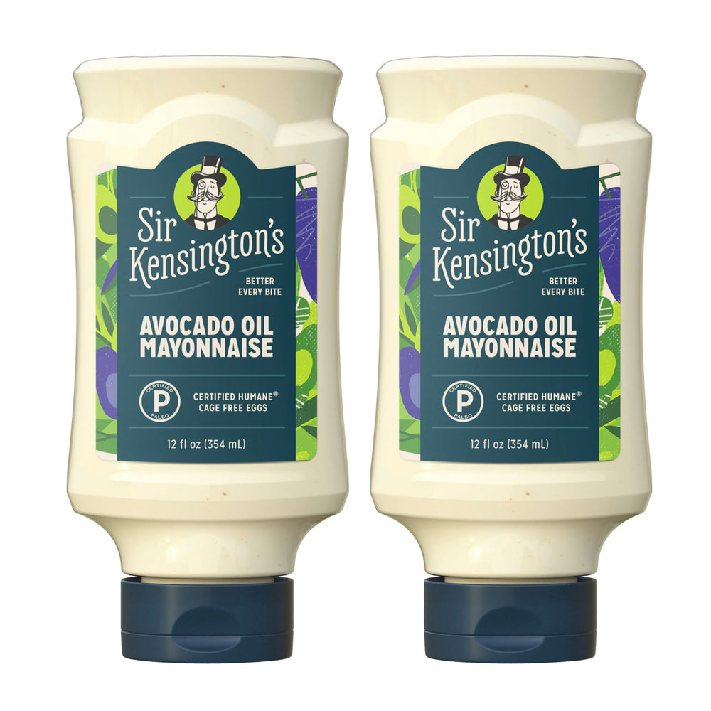 Sir Kensington's Avocado Oil Mayo bottle with lime—creamy base for sandwiches.